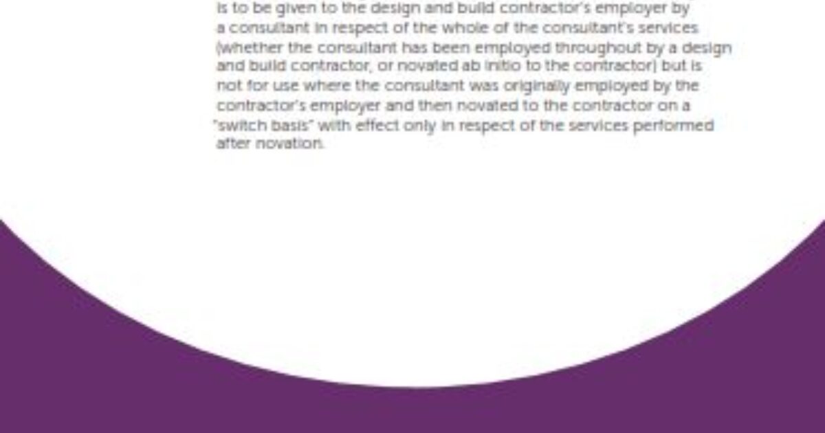 Collateral Warranty Consultant /… Construction Industry Council